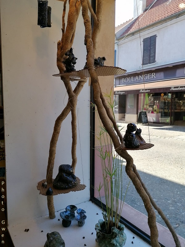 expo dans la vitrine blanche à Liragif