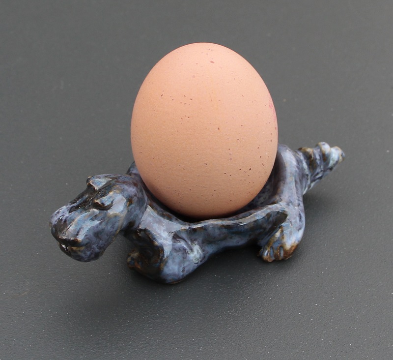 coquetier dinosaure - grès