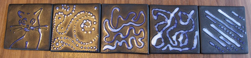 carreaux en grès émaillés à la poire