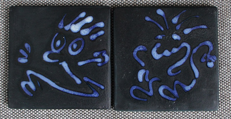 hommage à Reiser - carreaux en grès émaillés à la poire