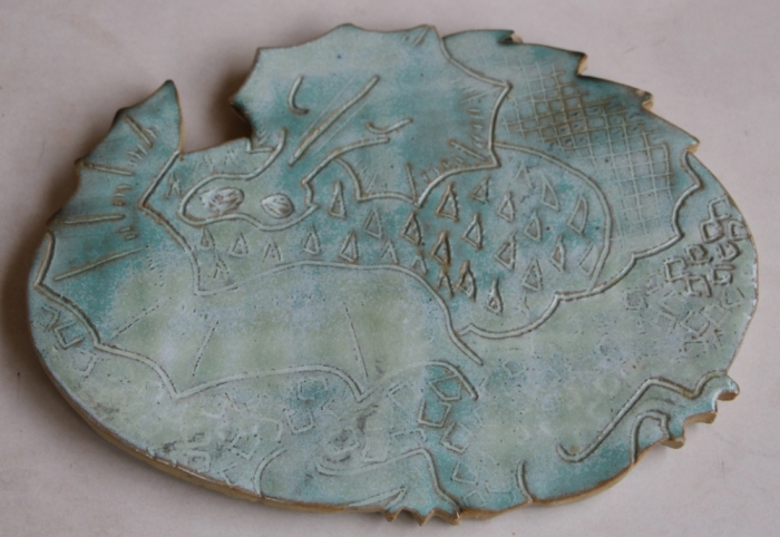 dragon dessous de plat - grès