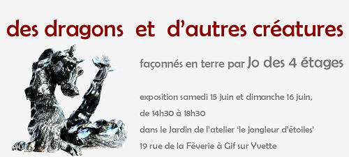 expo dans le jardin du Jongleur d'Etoiles