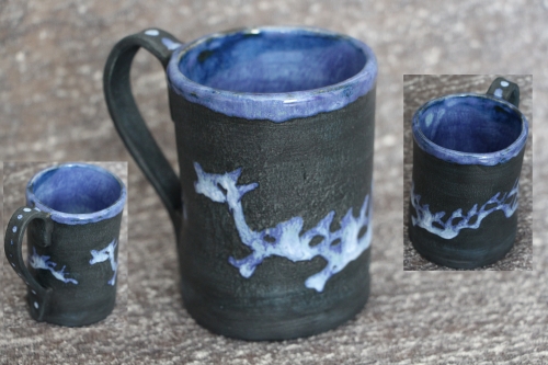 mug dragon - grès émaillé à la poire